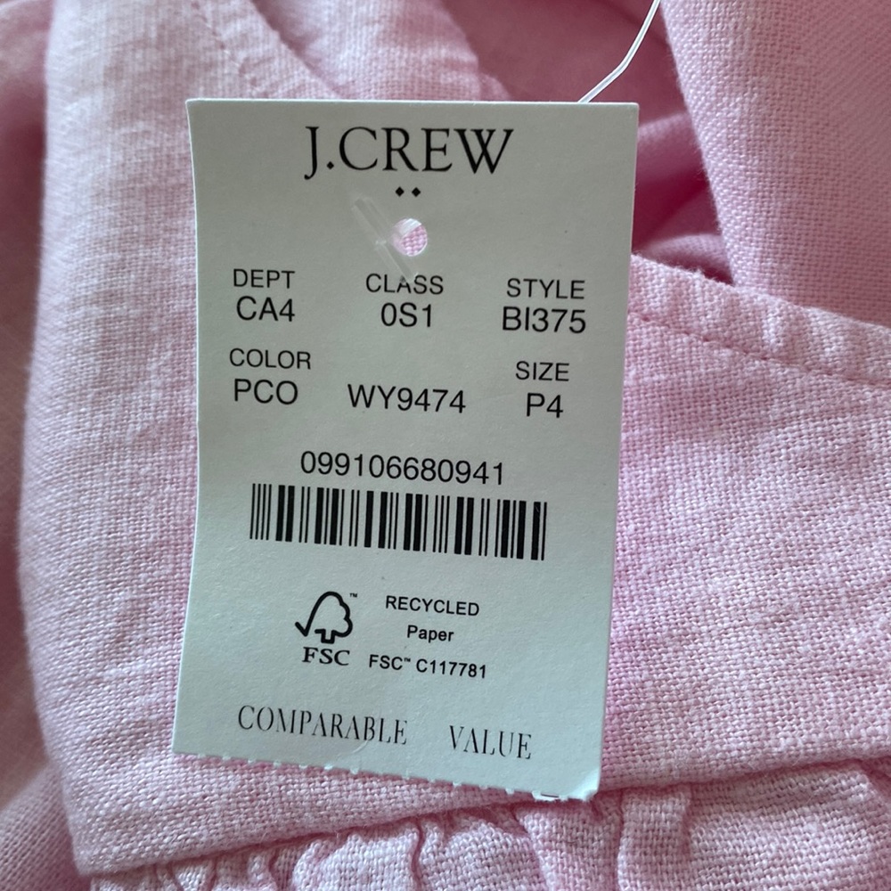💘NWT JCrew, Ruffle Hem A Line Dress💗 - Picture 7 of 7